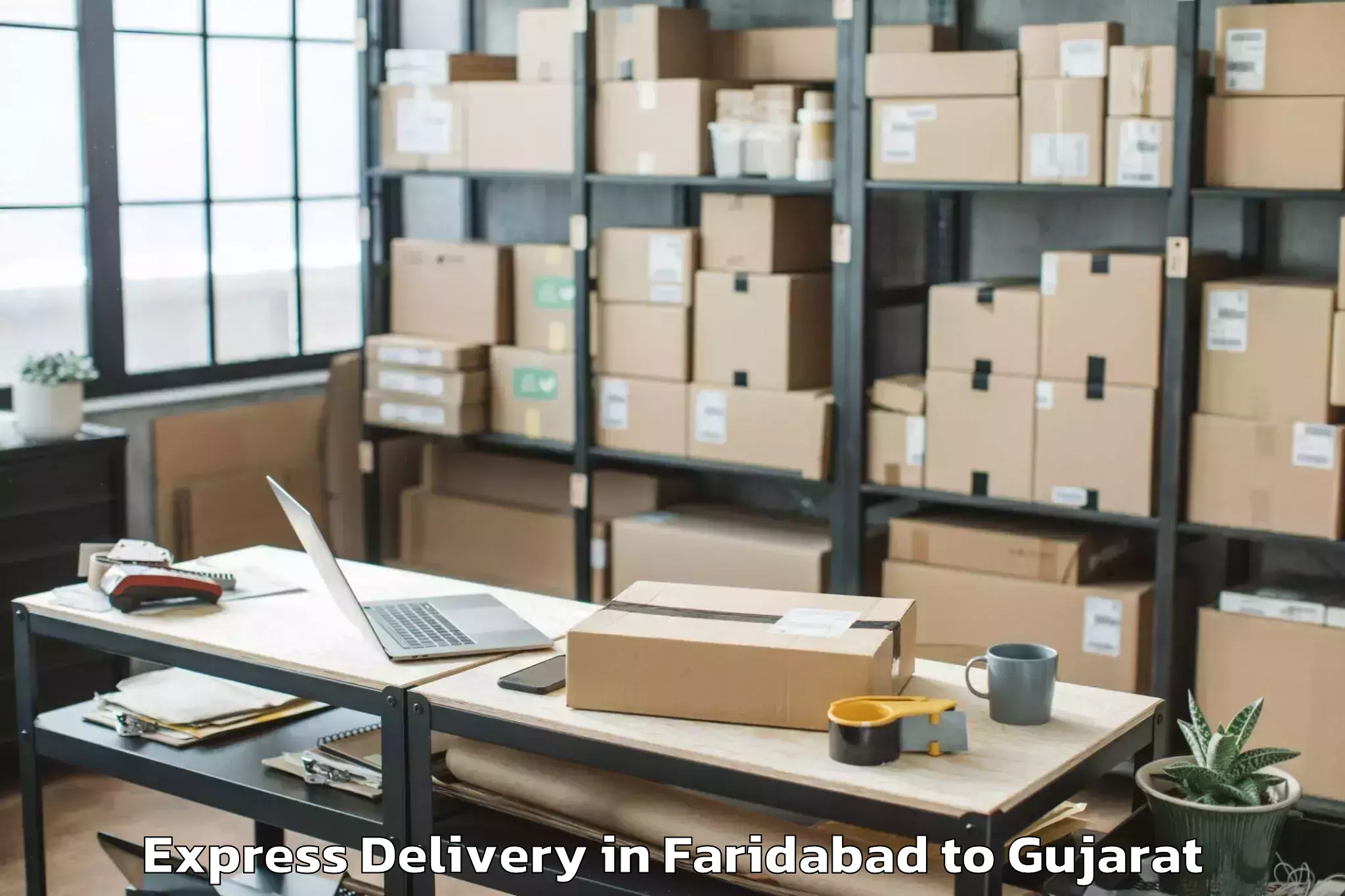 Quality Faridabad to Amdabad Express Delivery